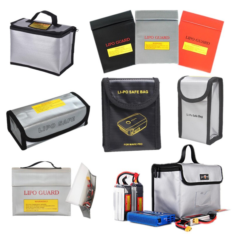 Drone Battery Bag - Yanmaz, Patlamaya Dayanıklı, Su Geçirmez Lityum
