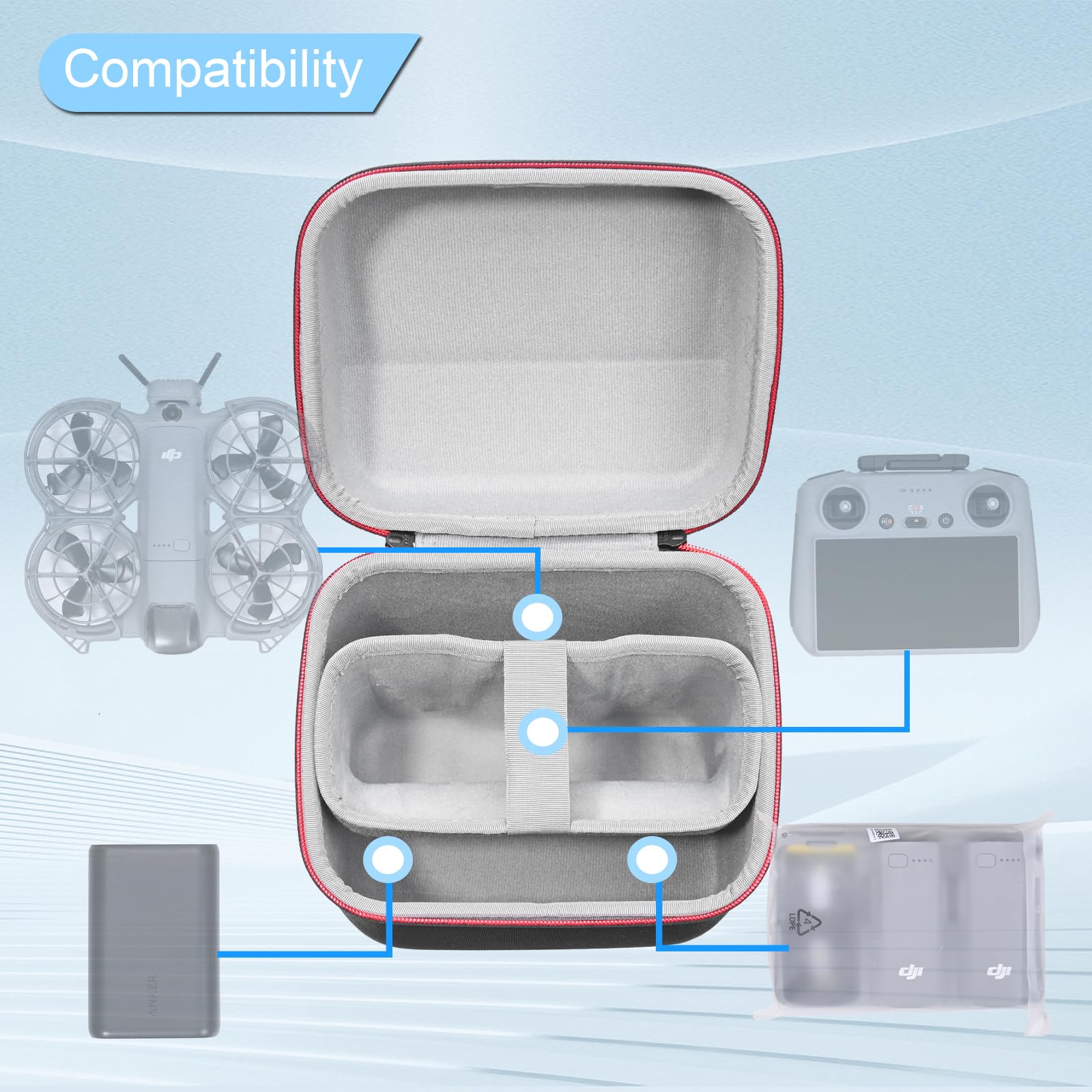 DJI Neo 2 Fly More Combo için  - Drone Battery Case incelemesi ve fiyatı