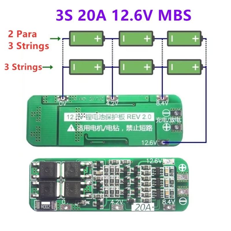 3S 20A Lityum Pil Şarj Koruma  - Drone Battery 3S incelemesi ve fiyatı